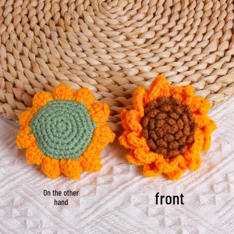 Charming Crochet Fruit Keychain: Persimmon & Strawberry Wool Pendants