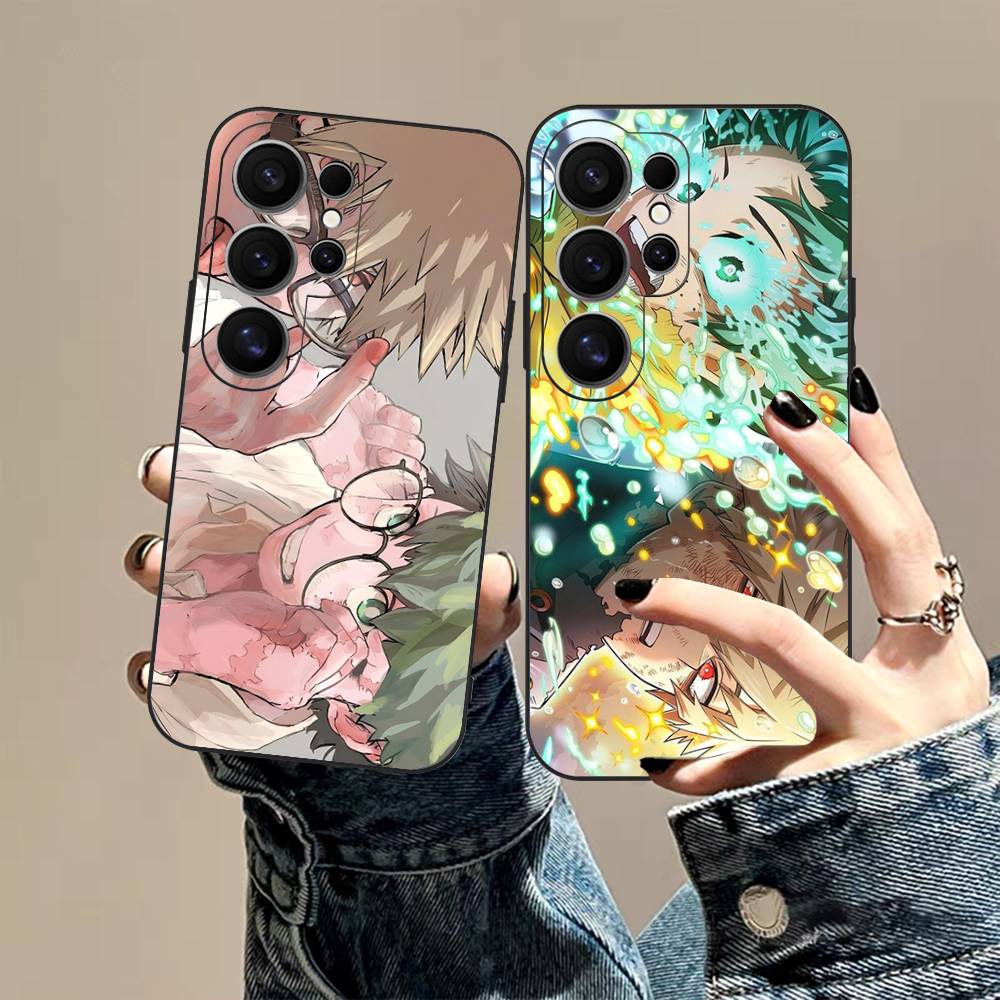 1PC Anime Bakugo Katsuki Phone Case For Samsung S 24 fe 25 Ultra plus 20 lite 21 30 22 23 24 22 Ultra 5G Fundas