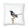 Eurasian Magpie Pillowcase Polyester Linen Velvet Printed Zip Decor Pillow Case Home Cushion Cover X