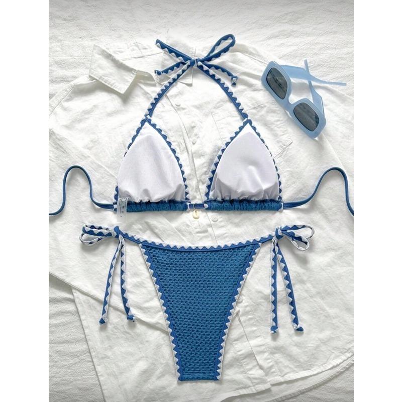 Sexy Halter Neck Two Piece Bikini Set For Women