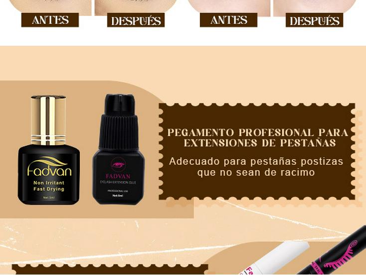 FADVAN 5ml/10ml Black Gold Eyelash Glue – Strong, Long-Lasting Adhesive for False Eyelashes.