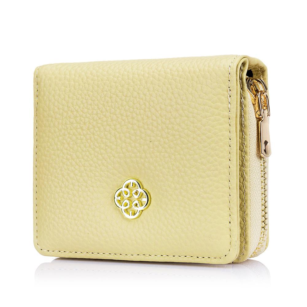 

Новый короткий кошелек женский модный большой вместимости кошелек для мелочи карт кошелек интегрированная сумка для хранения женская сумка лимонно-желтый