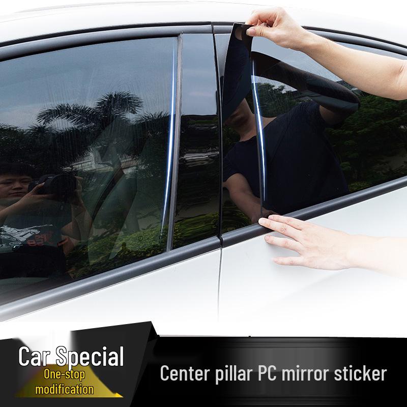 

Volvo XC40/60/90, V40, S90/60 Глянцево-черные наклейки на стойки оконной рамки 02-15 XC90 [6 pieces]