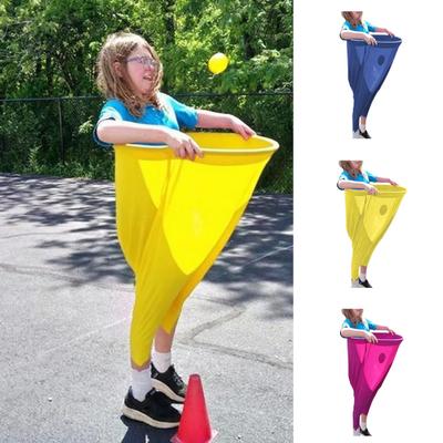 Ensemble de jeu de cour Pantalon de mamie avec balles rebondissantes Jeu de lancer de balle humoristique Jeu de relais en équipe amusant en extérieur pour réunions de famille, anniversaires, fêtes