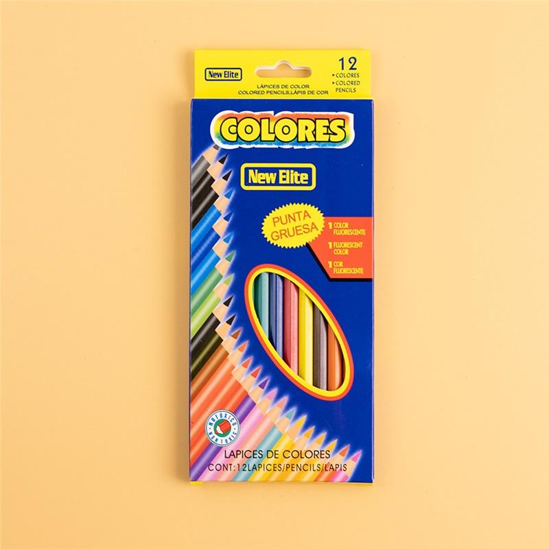 

Пластиковые цветные карандаши Масляные цветные карандаши для рисования Специальный набор канцелярских кистей Карандаши для детей и студентов 12Colors