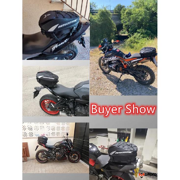 Motocentric Wasserdichte Motorrad-Hecktasche Multifunktionale Motorrad-Rücksitztasche Hohe Kapazität Motorradtasche Fahrer-Rucksack