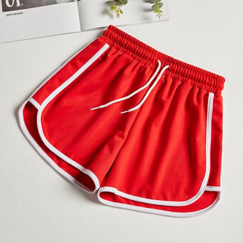 Women's Elastic Waist Wide Leg Shorts Loose Fit Streetwear Yoga Running Sweat Shorts
