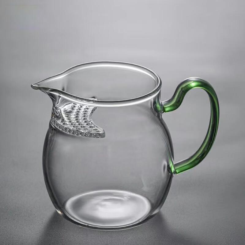 Shangqi Glass Fair Cup with Integrated Strainer (Set of 2)