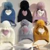 0-3Year Soft Baby Knitted Hat Solid Color Children Warm Cap Windproof Winter Hat  Baby Children Kids