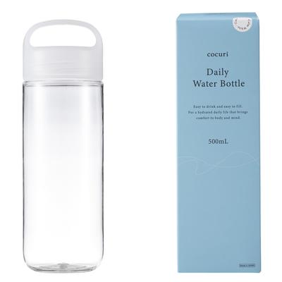 Marna Daily Water 500ml v hladké myčce snadno zklidňující K795W Láhev, (Vyrobeno v Japonsku/Bez těsnění), Sklovitá ústa, Lehký, Bezpečný, Čistý, Bez BPA,