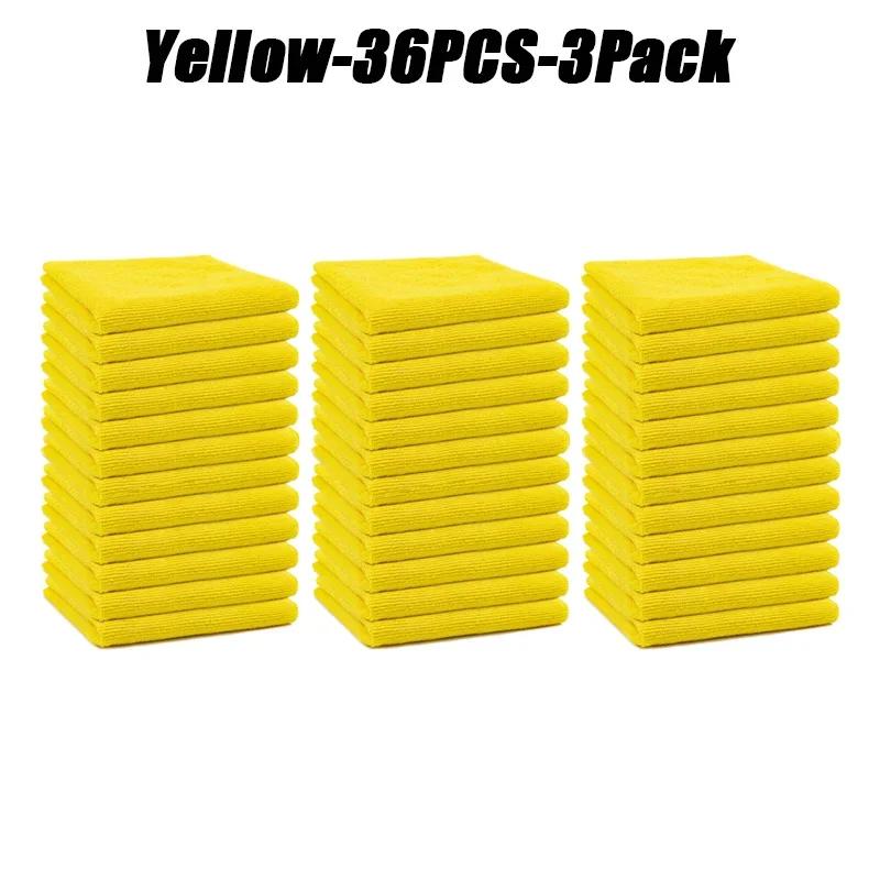 Lint Free Microfiber Cleaning Towels Reusable Cleaning Towels w/ Super Absorbent Stain-removing for Car Window Kitchen Towel