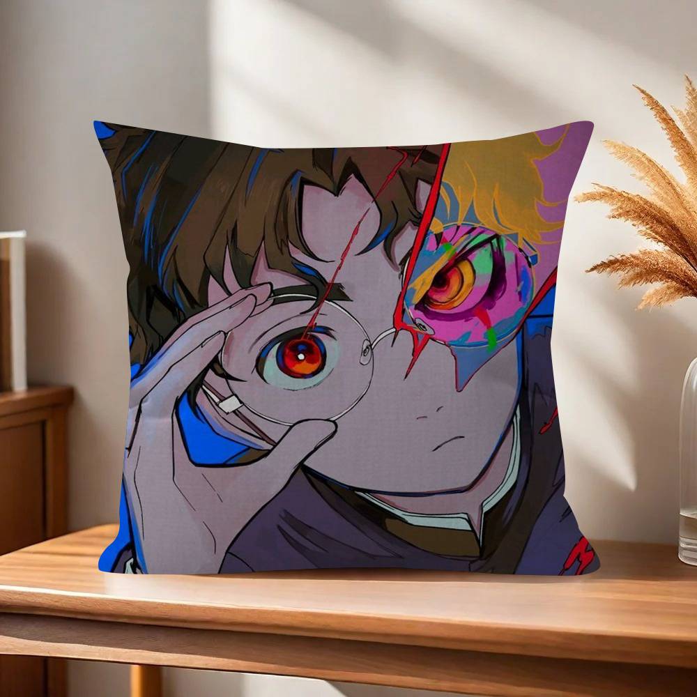 Romantic Anime DDANDADANS Pillow Cover Design Cushion Cover Decor Holiday Decorati