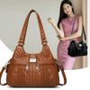 Bag for Women 2024 New High-end Soft Leather Women's Shoulder Bag Casual Large Capacity Middle-aged Mother Bag Diagonal Cross Ba