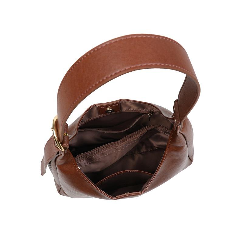 2025 New Women's Tote Bag Autumn Winter Genuine Leather Shoulder Bag Melad Commuter Underarm Bag