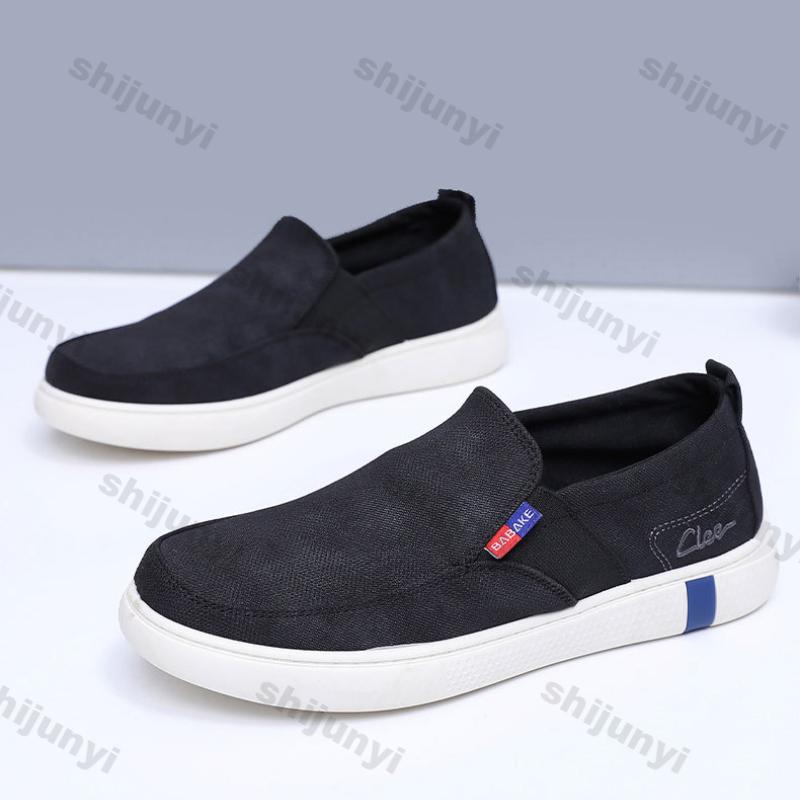 Fashion Men Shoes 2025 Spring New Comfortable Soft Sole Round Toe Sewing Casual Shoe Fashion Breathable Non Slip Lightweight Sneakers