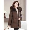 XueZhongFei 2024 Women's Fox Fur Duck Down Puffer Jacket