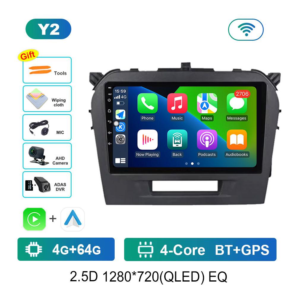 GPS Navigation WiFi 4G for Suzuki Vitara 2015 - 2019 Car Video Multimedia Player Touch Screen Android OS Bluetooth Head Unit