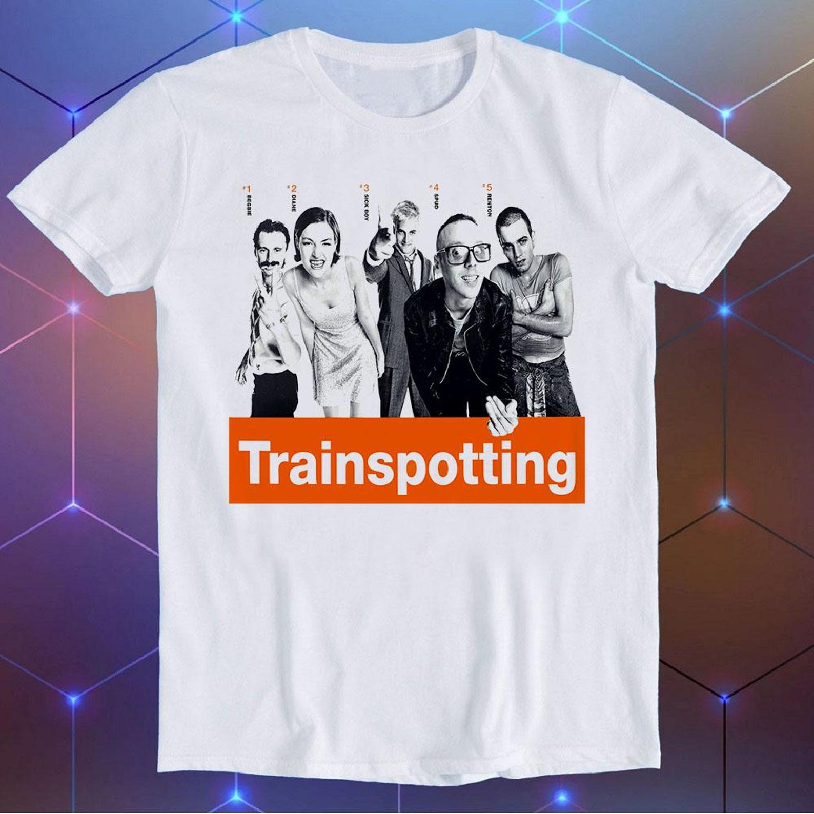 Trainspotting Film Cult 90s Funny Meme Funny Style Unisex Gamer Cult Movie Music Gift Cool Tee T-Shirt E1133 XL