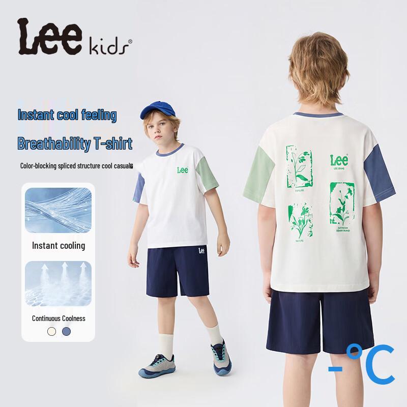 Lee Kids  Cool-Touch Color-Block Print T-Shirt 160+