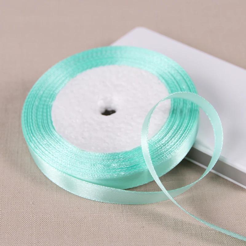 10mm Satin Ribbons DIY Wedding Birthday Party Artificial Silk Roses Crafts Supplies Sewing Acces Scrapbooking Material 25Yards