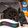 APP Control LED Display Screen Super Bright RGB Pattern Scrolling Text Animation Display IP65 Waterproof for Restaurant Car Shop