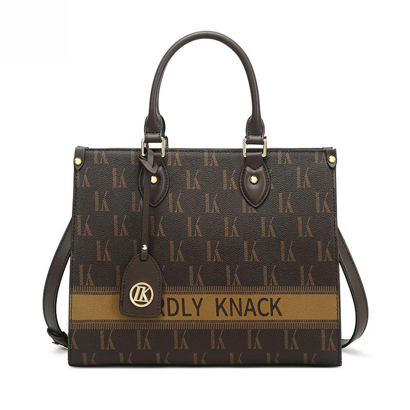 Retro Print Large Capacity Versatile Handbag and Shoulder Tote