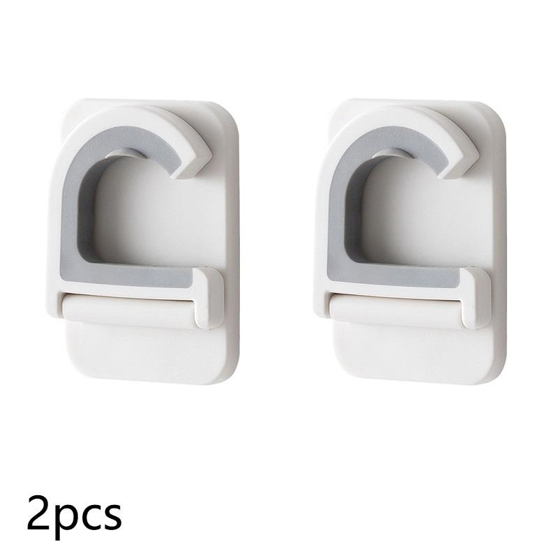 Wall Mount Broom Mop Holder Self-Adhesive Brush Mop Hanger Organizer Rack For Kitchen Bathroom Multi-Purpose Storage Hook 583₽