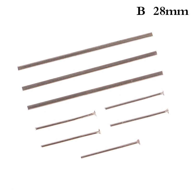 

5sets 0.8x25mm/28mm Hollow Shaft w Nails Pin for 1:64 HW/Matchbox/Tomeca Model Cars