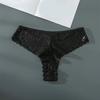 Low-rise Cotton Crotch Seamless Solid Color Women Panties Sexy See-Through Hollow Lace Briefs