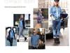 2025 Damen Slim Fit Langarm Denimhemd Mittellang BF-Stil