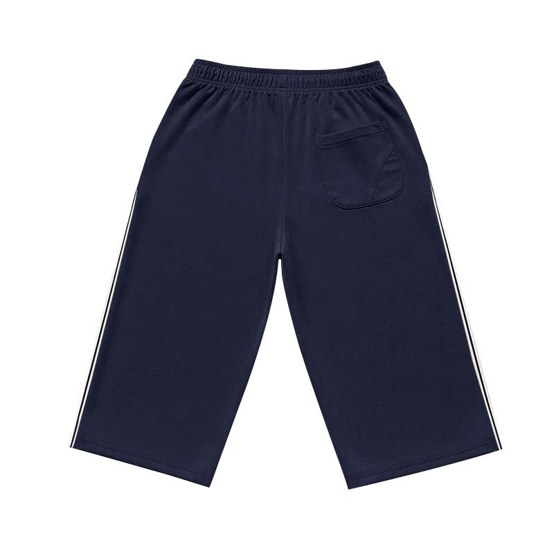 Pantaloncini Sportivi Estivi da Uomo in Maglia Traspirante con Elastico a Rete Sette Quarti Larghi da Spiaggia Uomo