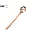 1PC Creative Cute Cat Claw Stainless Steel Spoon Hollow for Ice Cream Coffee Tea Dessert Spoon Kitchen Tableware Accessories