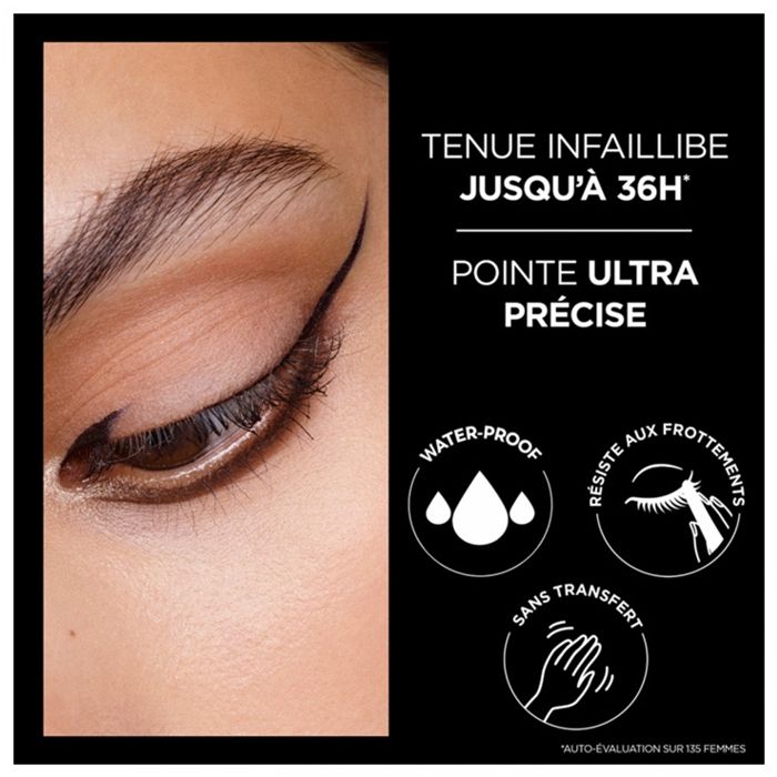Crayon Contour Des Yeux - L'Oréal Paris - 01 Obsidienne Noire - 36h - Ultra-fin - Précis