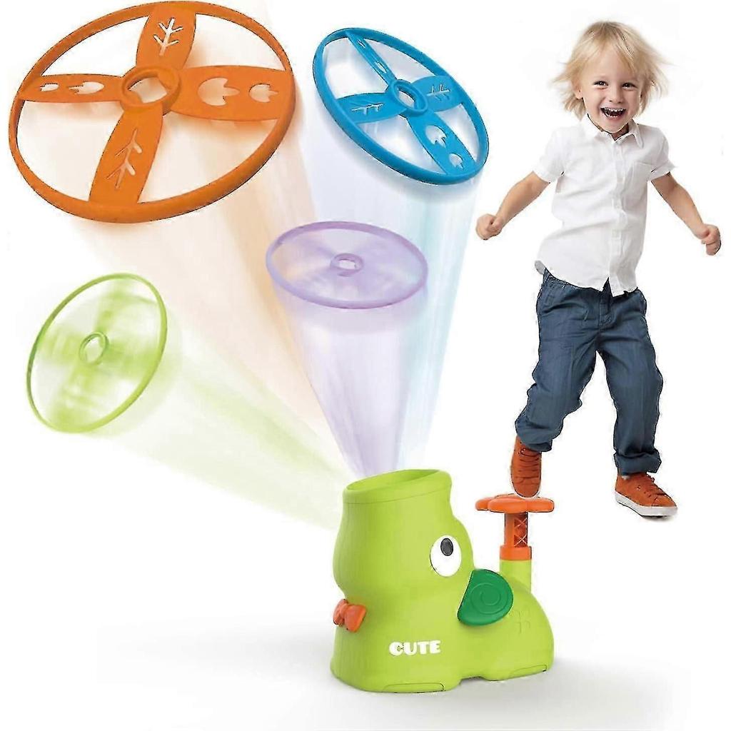 Outdoor Toys for Kids Ages 4-8, Outside Elephant Flying Disc Launcher, Spinner Catch Yard Games for Kids Ages 8-12