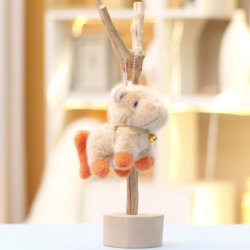 Soft Horse Animal Plush Pendant Doll With Pp Filling For Bag Accessory Or Gift