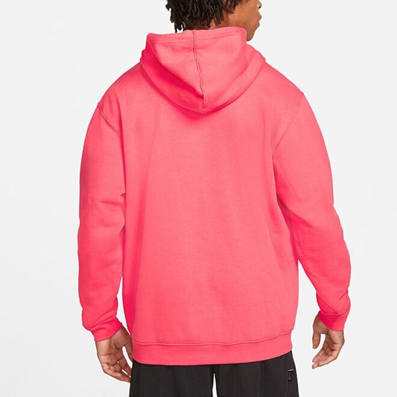 Nike Basketball Sports Training Casual Fleece Hooded Sweatshirt Men Tops Rose DA6712-612