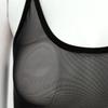 Women‘s Sheer Mesh Camisole Crop Top S-5XL: Adjustable Spaghetti Straps Sleeveless Vest for Party Club Night Out