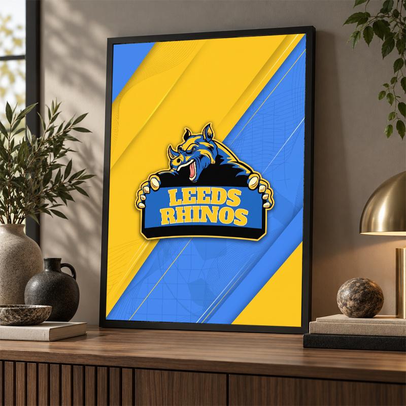 Leeds Rhinos Diamond Painting Kit 5D Full Drill DIY Diamond Mosaic Wall Art Home Decor