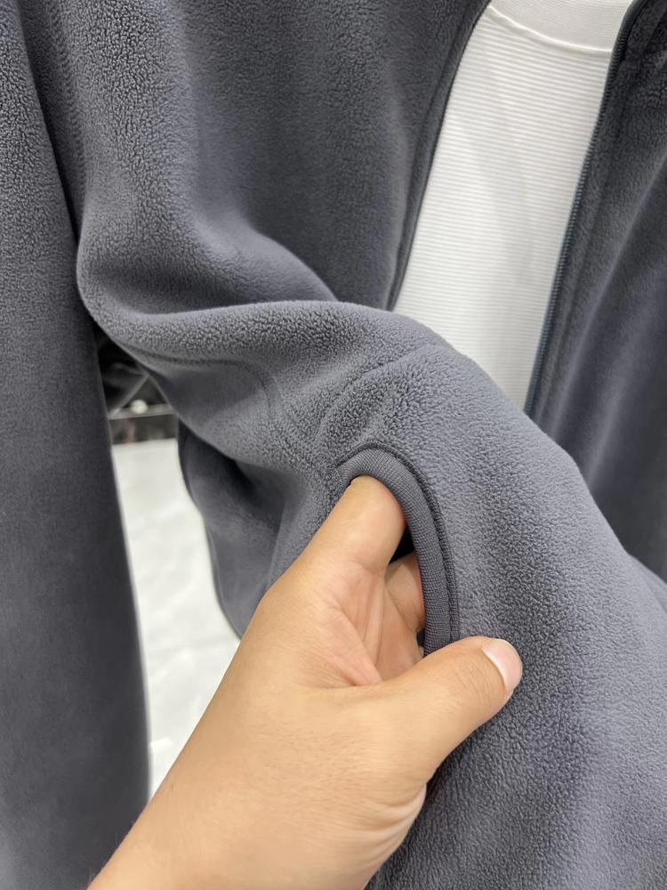 Męska Ciepła Kurtka Kardigan Tommy z Futerka z Kołnierzem Stojącym na Zamek