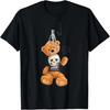 Cool Teddy Bear Skull Illustration Graphic Designs T-Shirt