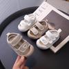 "2024 Summer Baby Sandals: Breathable Mesh, Closed Toe, Soft Sole, Non-Slip Walking Shoes for Boys and Girls" 