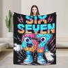 Steal a Brainrot Six Seven Italian Meme Gaming 67 Blanket Soft Warm  Throw Blanket Winter Child Outdoor Pattern Bedspread