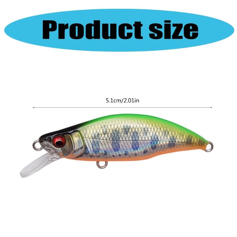 51mm Jerkbait Pike Fishing Carkbait Sinking Minnow Fishing Lures Swimbait Hard Baits Crankbait Jerk Baits for Fishing