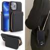 High-End PU Leather Case for Samsung for iPhone 11 13 14 12 15 16ProMax Metal Long Lanyard Versatile Card Slots