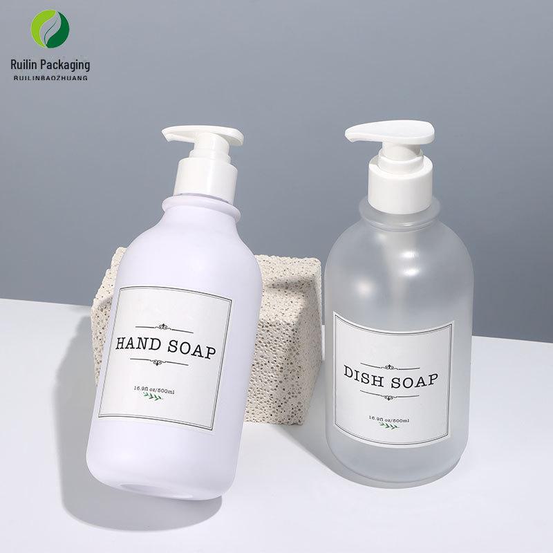 PET Round Shoulder Bottle for Lotion, Shampoo, and Hand Soap - 300ml/500ml