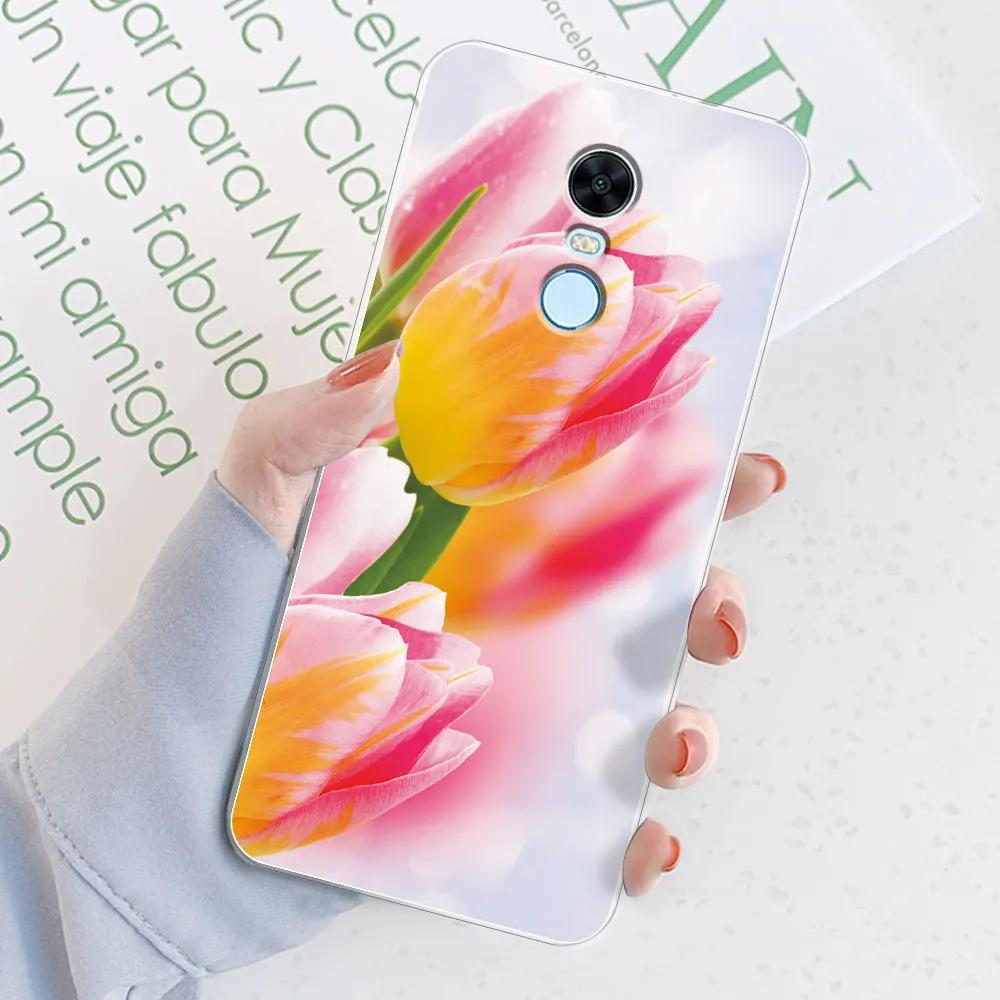 For Xiaomi Redmi 5 Plus Case Redmi 5 Case Marble Transparent Case For Redmi 5 5 Plus Protective Silicone Clear Phone Bumper Bags