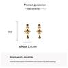 Meier French court retro elegant earrings - sparkling diamond accents, high-end elegance, exquisite dangle earrings