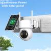 iCSee Solar-Powered Wireless 4MP HD Home Camera with Low Power Consumption
