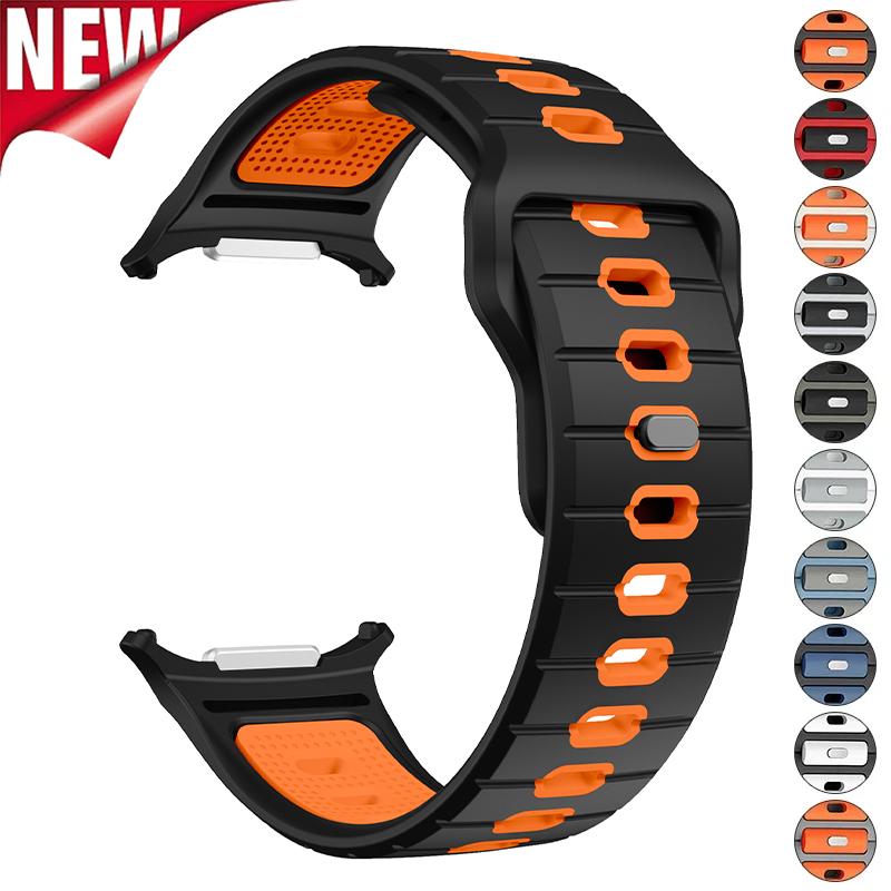 Silikonowy Pasek do Samsung Galaxy Ultra 47mm Sportowy Miękki Oddychający Zamienny Bransoleta do Galaxy Watch 7 Ultra Pasek Opaska na Nadgarstek