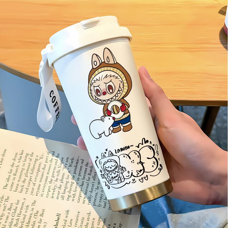 Slámkový hrnek na vodu Velká kapacita 316 Nerezová ocel Vysoká hodnota Termoska na dvojí pití Hrnek na kávu do auta